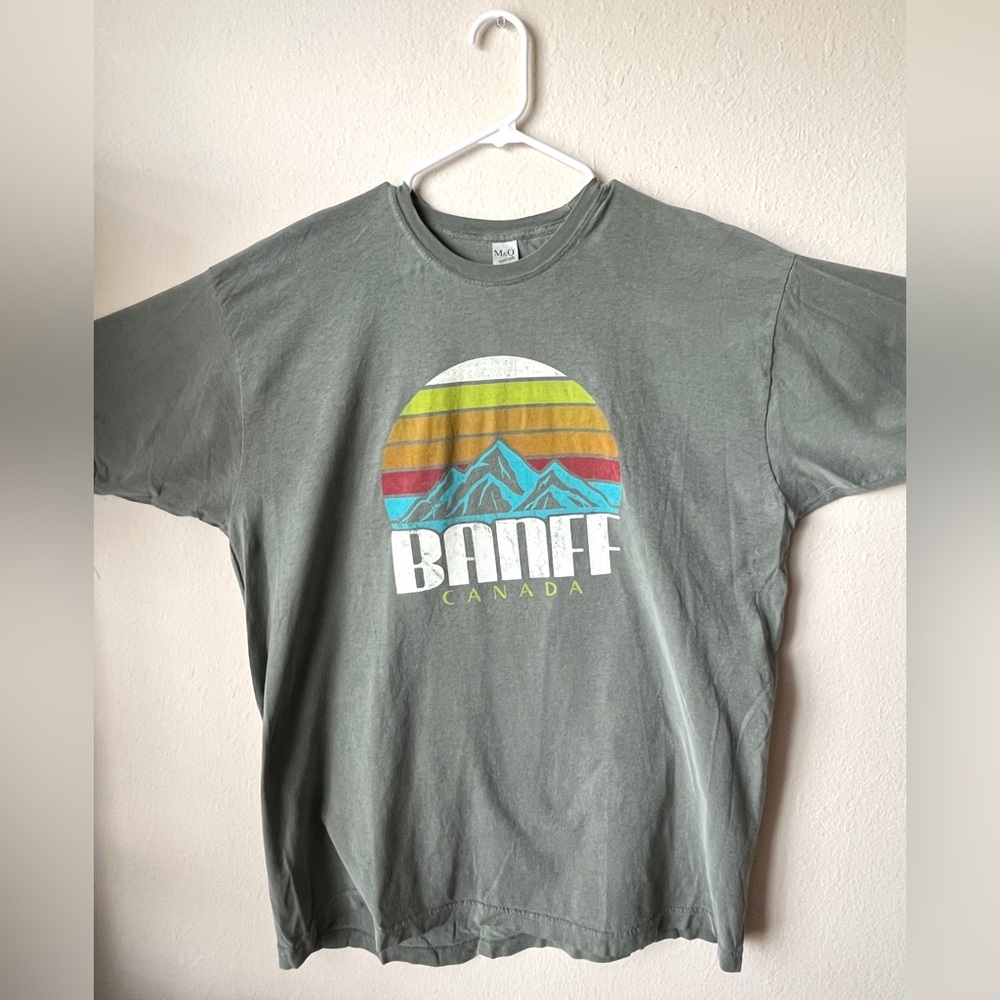 Green Banff Canada Graphic T-Shirt